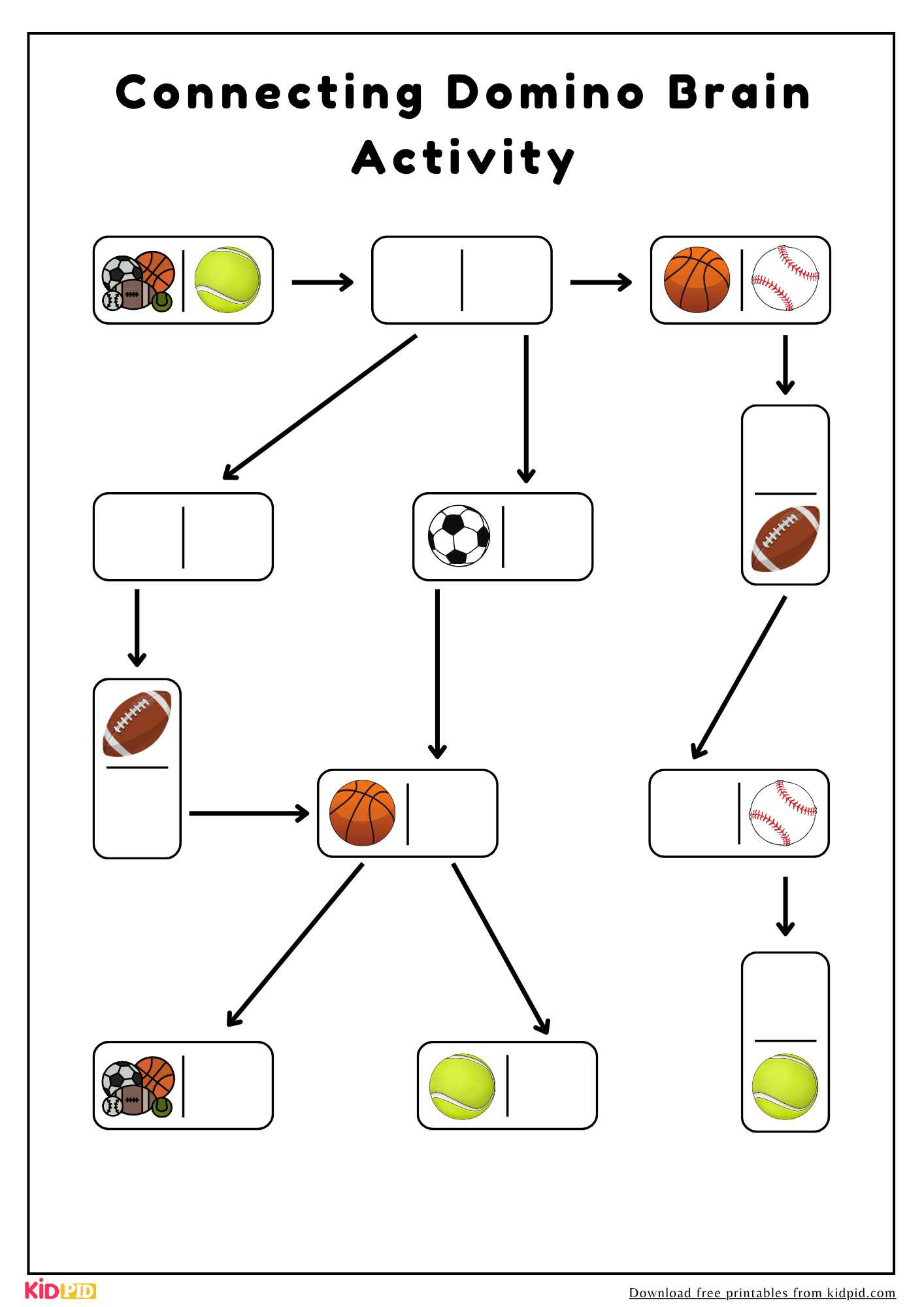 Brain Boosting Domino Match Puzzle Activity For Kids