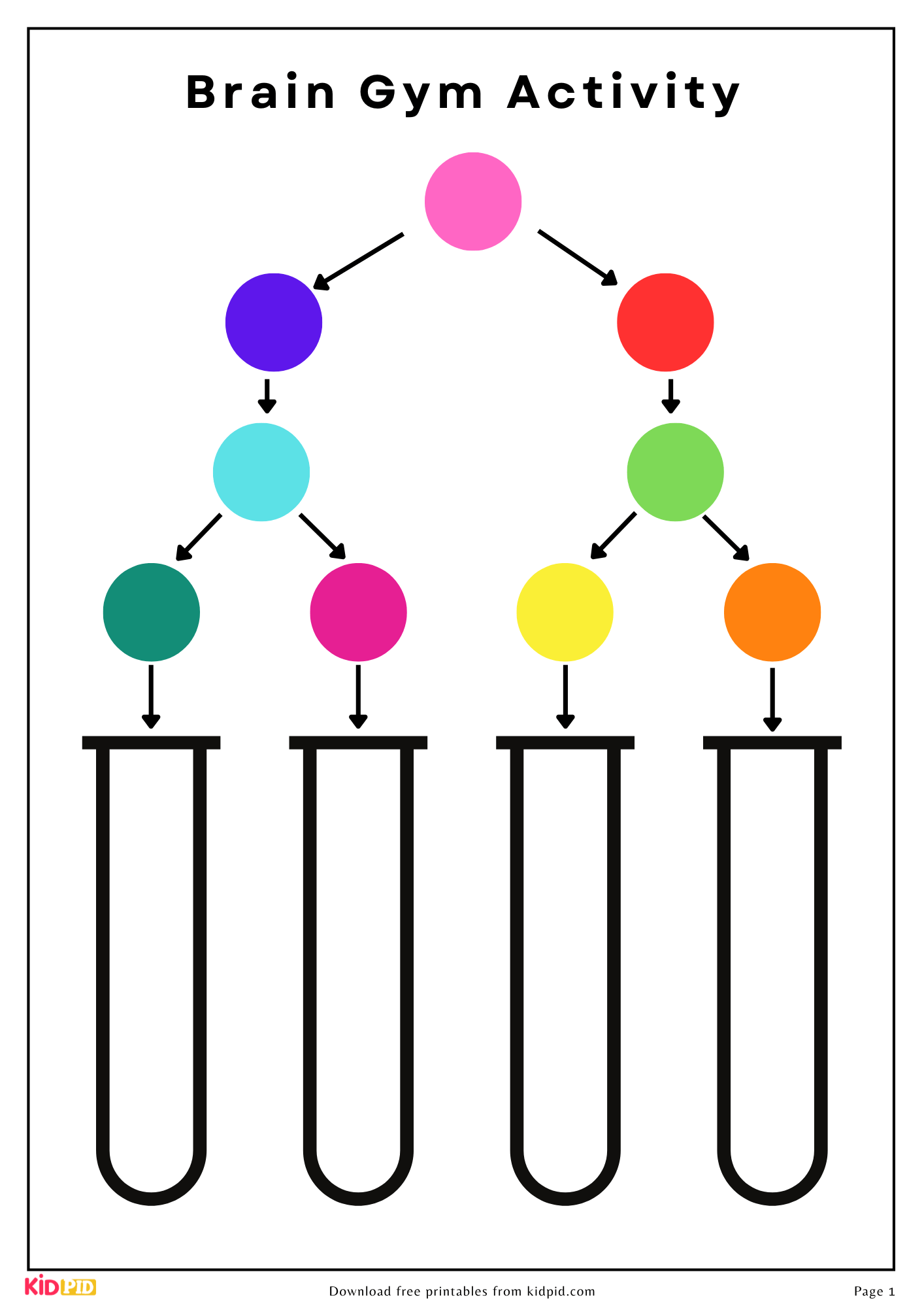 Color Coordination Brain Gym Activity