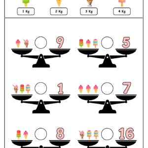 Compare The Weight Activity With Numbers
