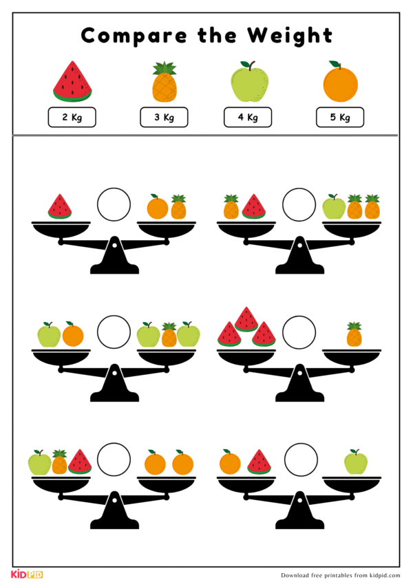 Compare the Weight Activity With Objects