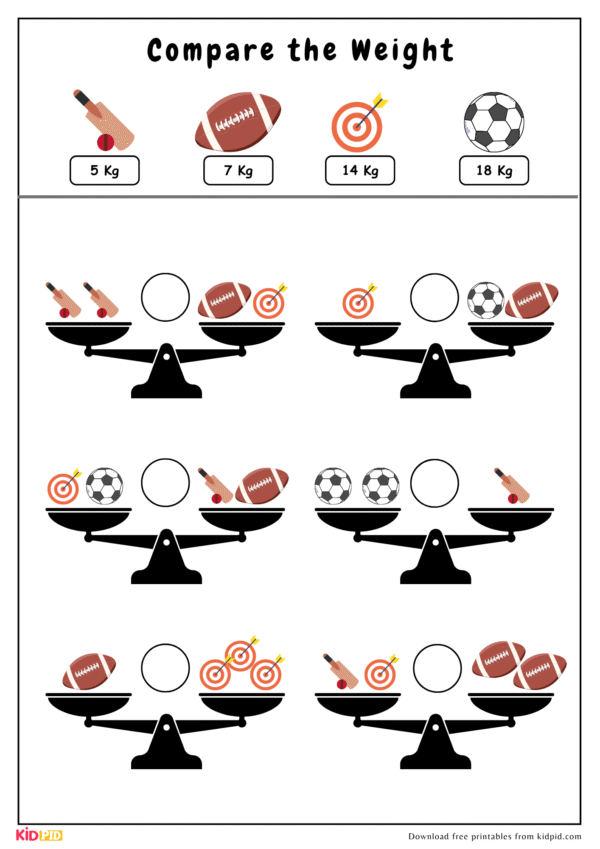 Compare the Weight Activity With Objects - Image 3