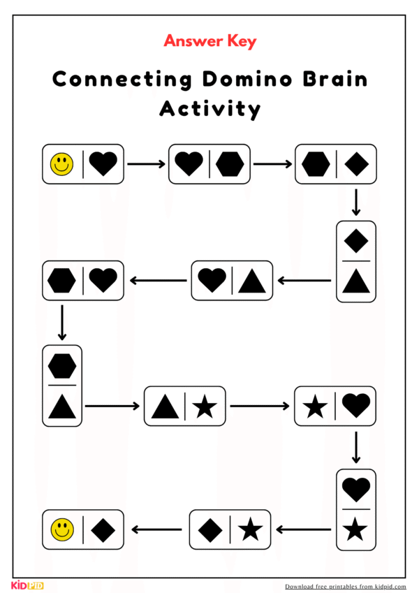 Connecting Domino Brain Teaser Activity For Grade 1 - Image 2