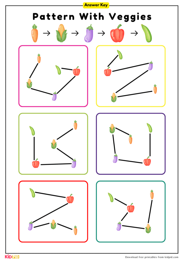 Pattern Sequence Matching Activity for Kids - Image 2
