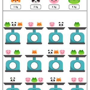 Weight Matching Activity for Kids