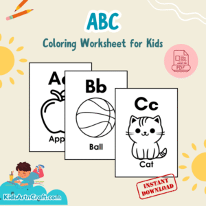 ABC Coloring Worksheet for Kids
