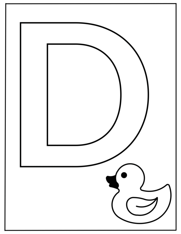 A to Z Coloring Worksheet for Kids - Image 2
