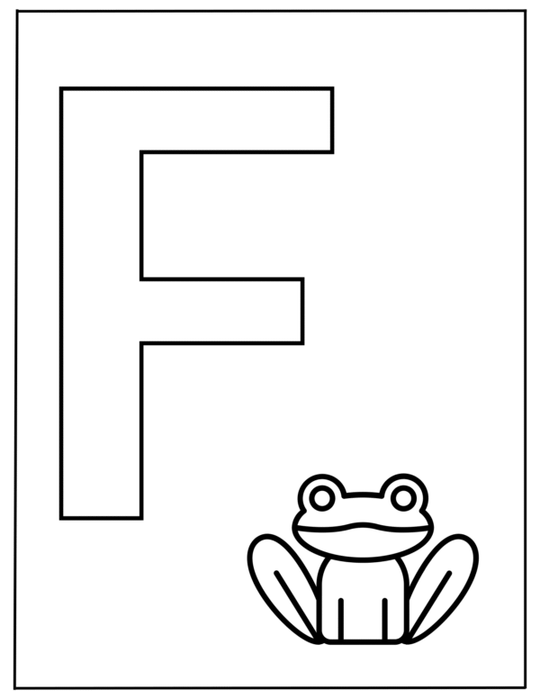A to Z Coloring Worksheet for Kids - Image 4