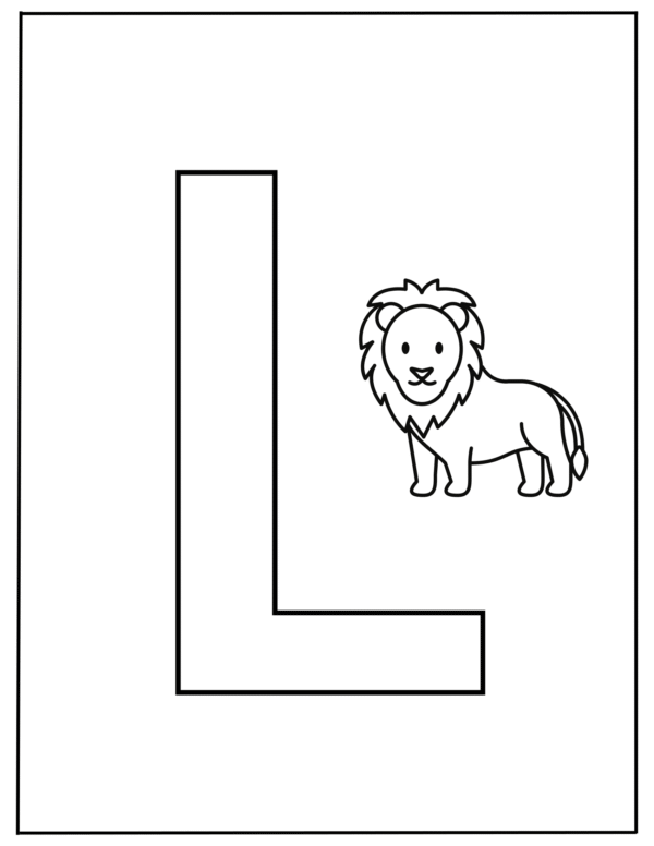 A to Z Coloring Worksheet for Kids - Image 5
