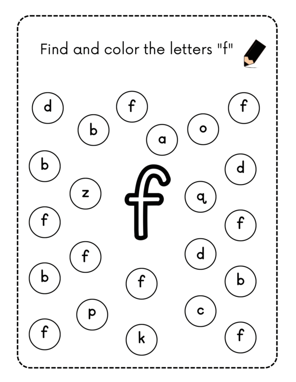 Identify Alphabet Activity Worksheets for Kids - Image 2