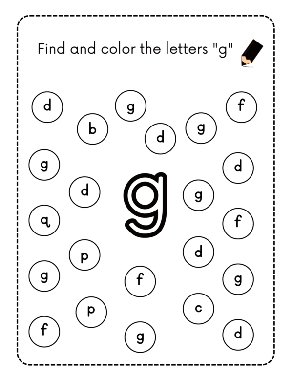 Identify Alphabet Activity Worksheets for Kids - Image 3