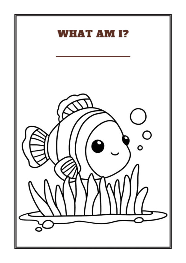 Sea Animals Coloring Worksheet for Kids - Image 5
