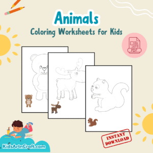 Animals Coloring Worksheets for Kids