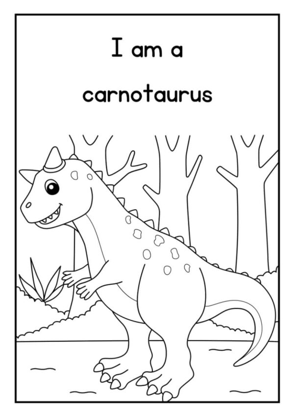Dinosaurs Coloring Printable Worksheets - Image 2