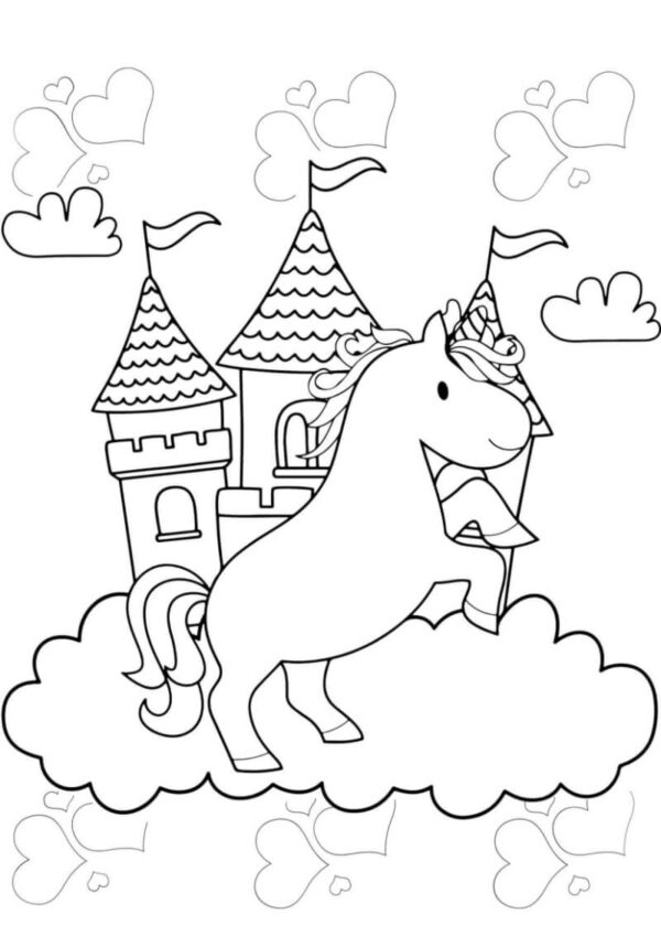 Unicorn Coloring Worksheets for Kids - Image 2