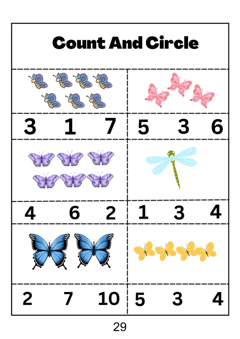Count And Circle Worksheet - Image 4