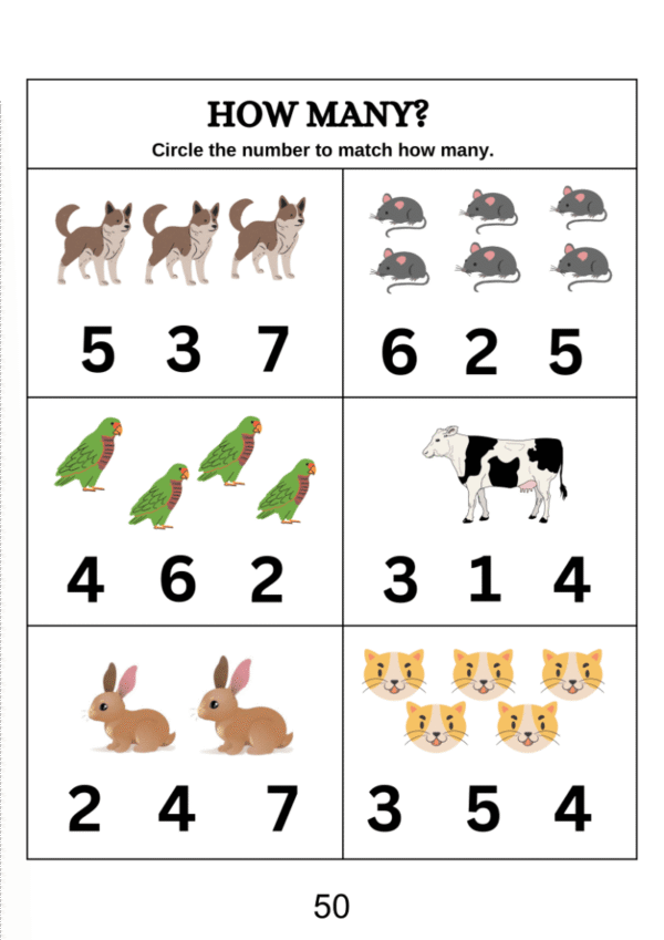 Counting Upto 10 Worksheet - Image 2