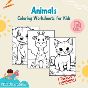 Creative Animals Coloring - Printable Worksheet