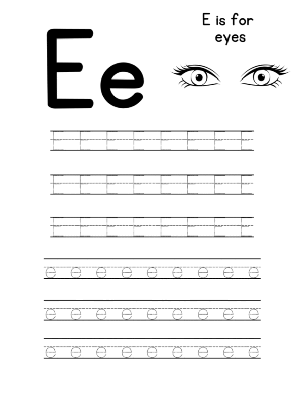 ABC Coloring and Tracing Worksheets - Image 2