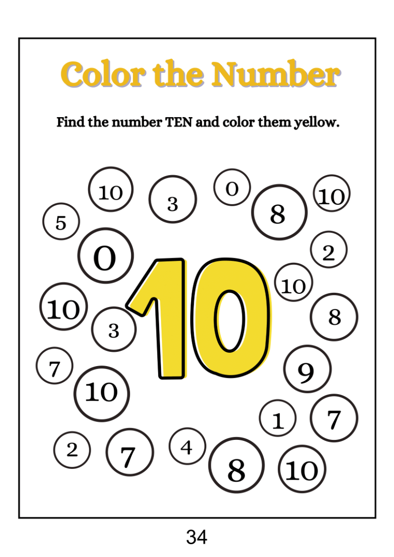 Find And Color The Number - Image 3