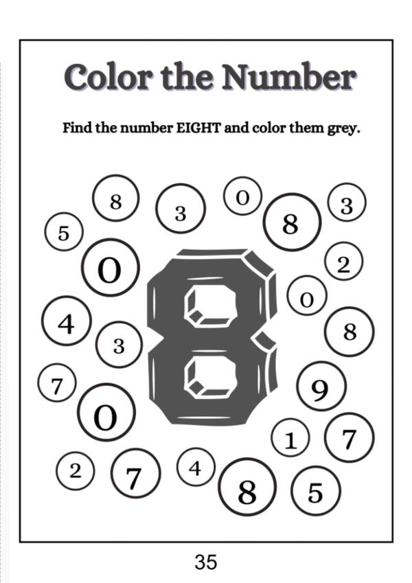 Find And Color The Number - Image 4