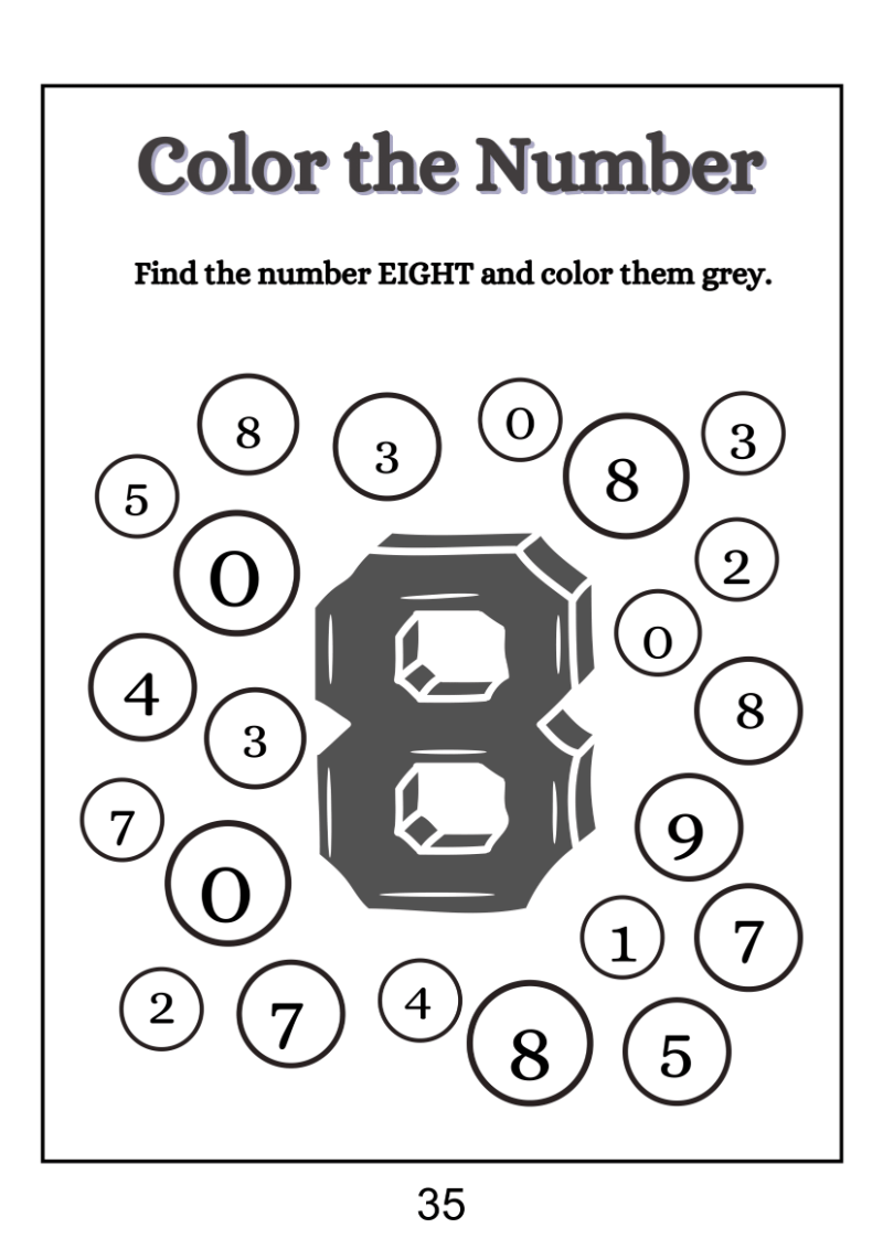 Find And Color The Number - Image 4