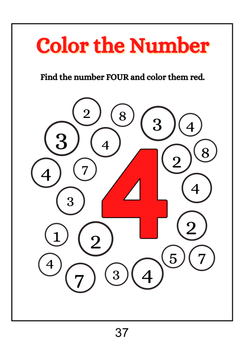 Find And Color The Number - Image 5