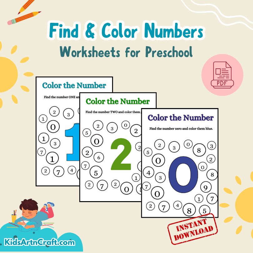 Find And Color The Number