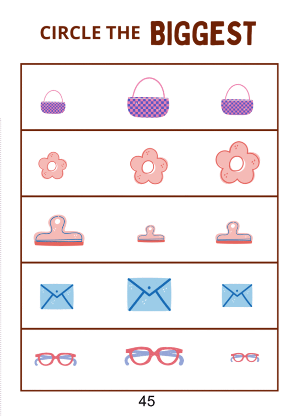 Find The Biggest Worksheet - Image 2