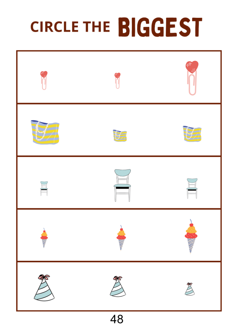 Find The Biggest Worksheet - Image 4