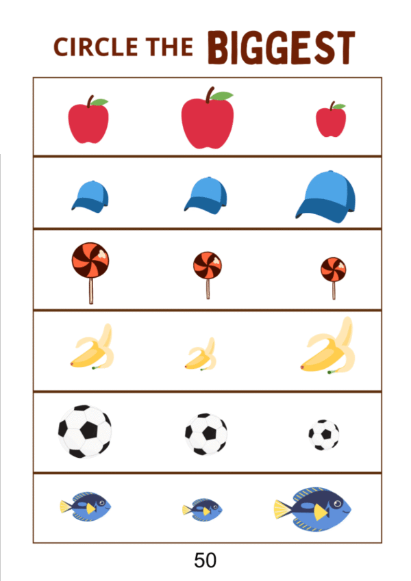 Find The Biggest Worksheet - Image 5