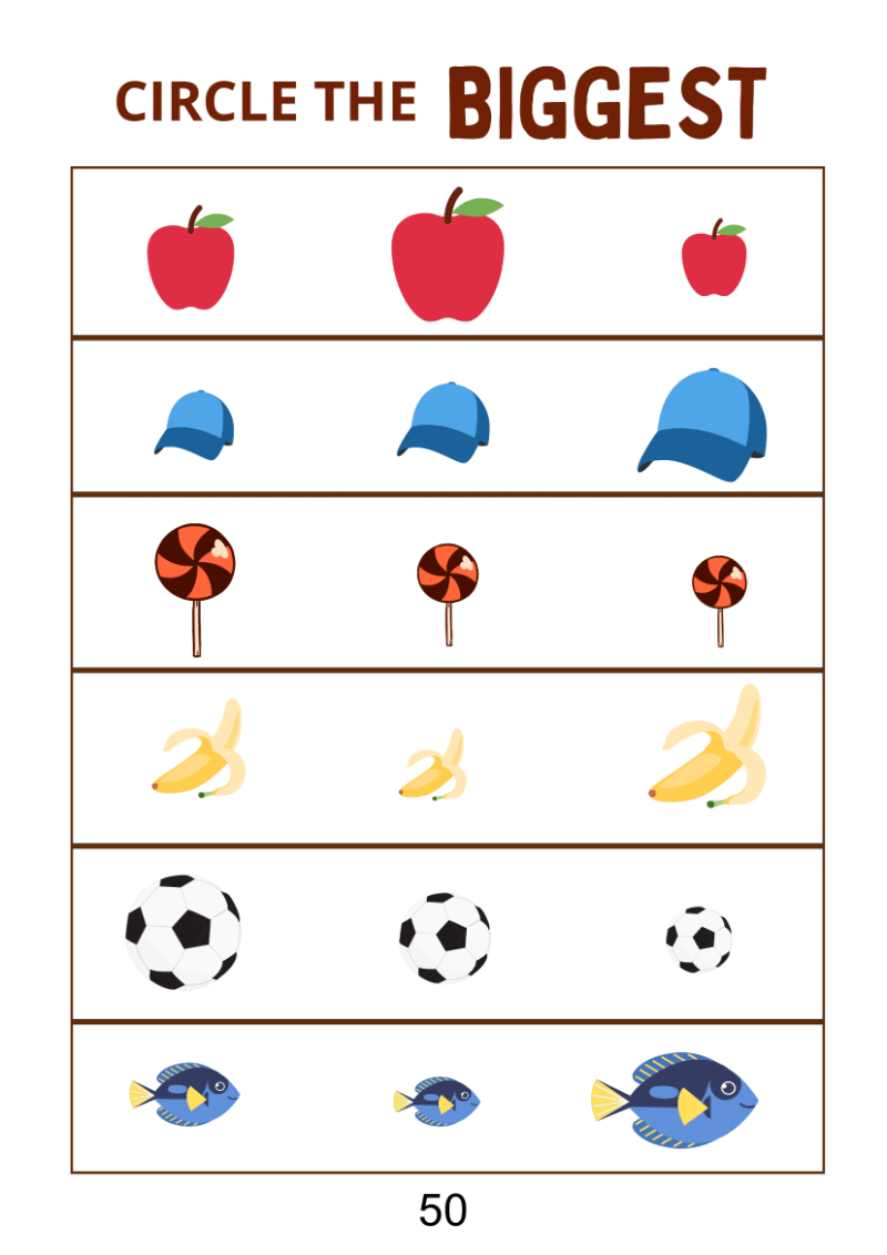 Find The Biggest Worksheet - Image 5