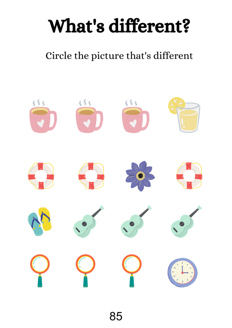 Find Different Picture Worksheet - Image 2