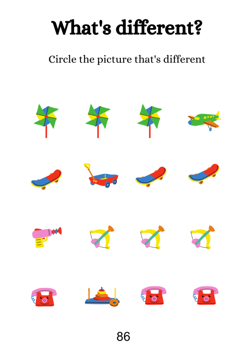 Find Different Picture Worksheet - Image 3