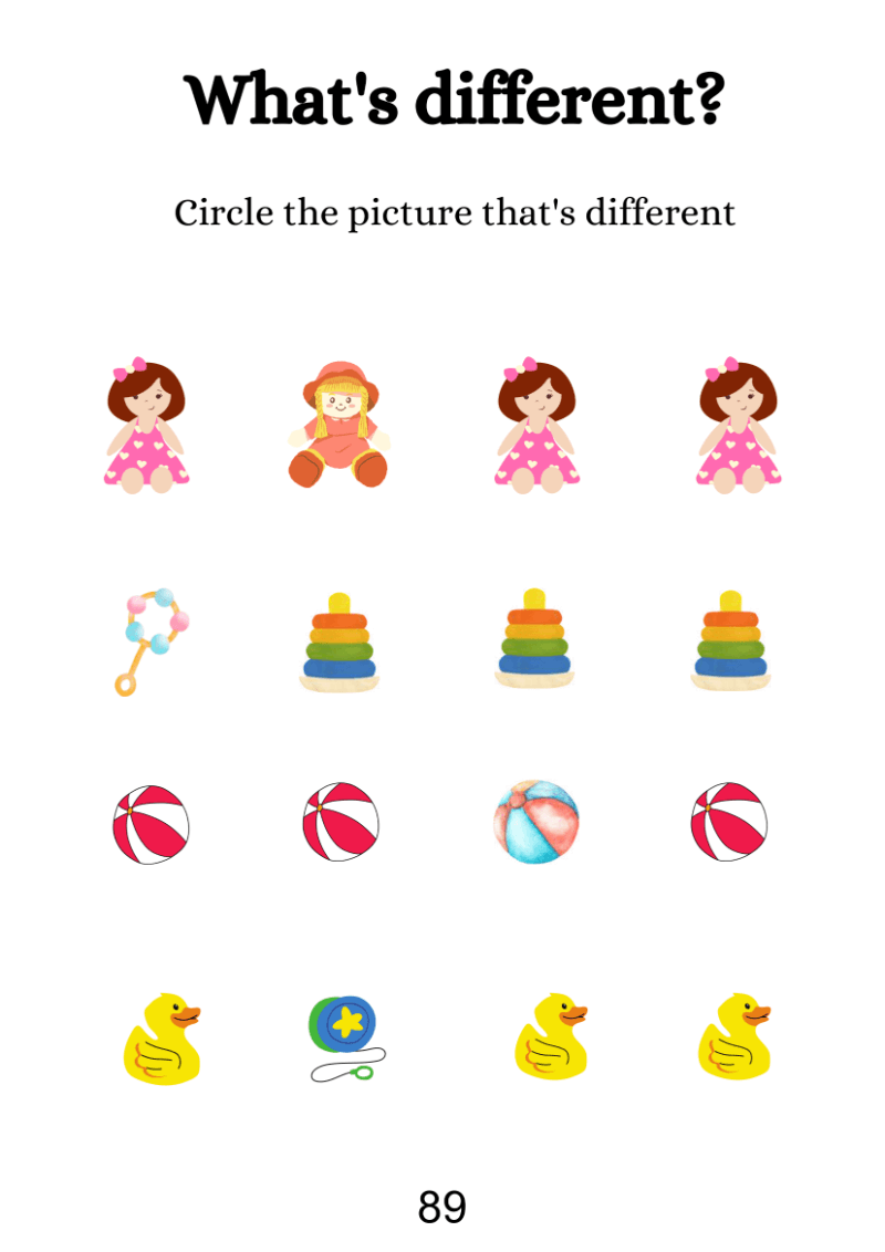 Find Different Picture Worksheet - Image 5
