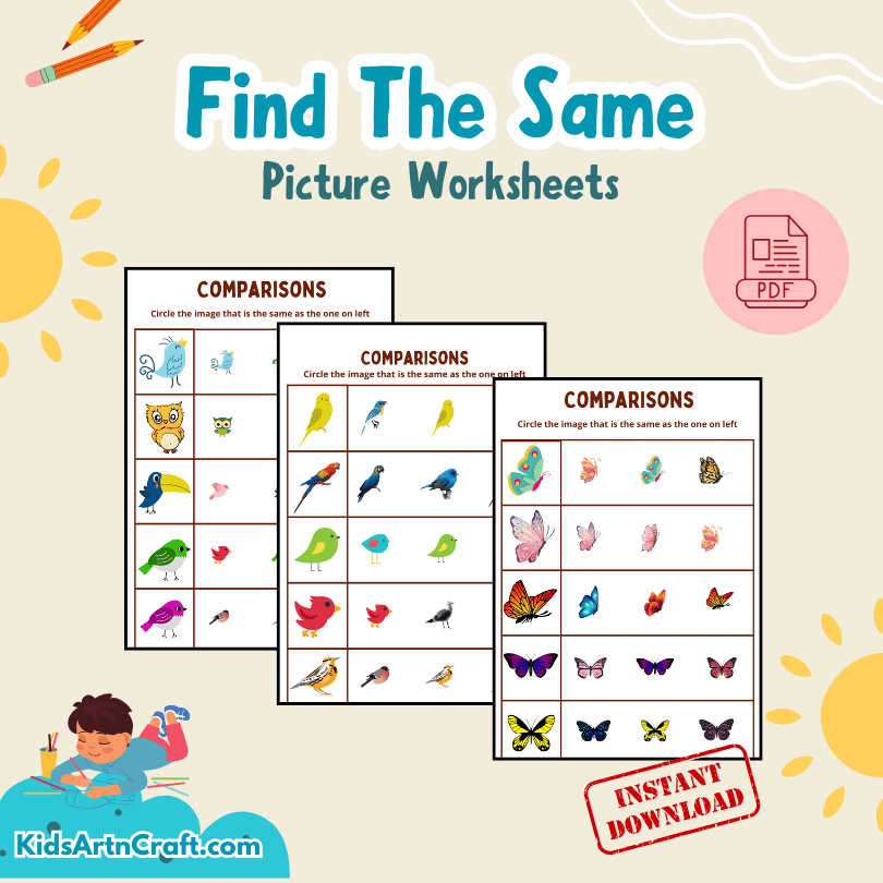 Find The Same Picture Worksheet