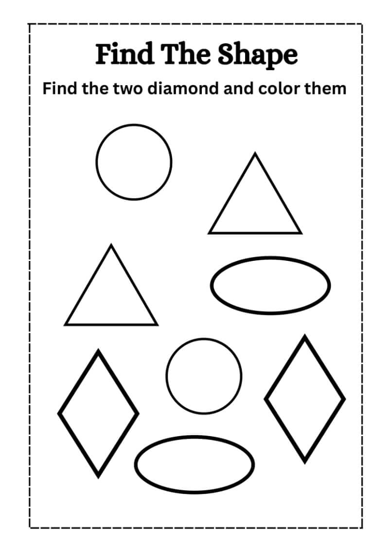 Find the Shapes Worksheet - Image 3