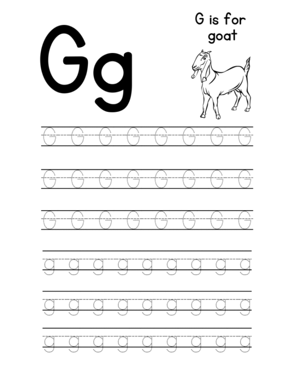 ABC Coloring and Tracing Worksheets - Image 4