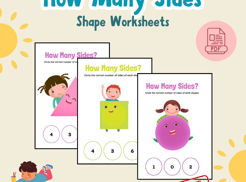 How Many Sides in Shapes Worksheet – SHOP