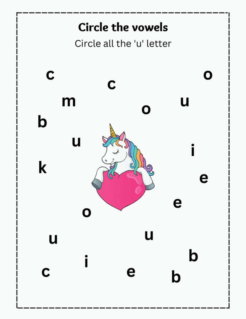 Identify the Vowels Worksheet - Image 4