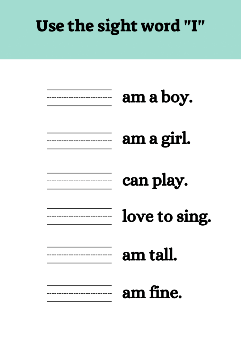 Learn to Use Sight Words Worksheet - Image 4