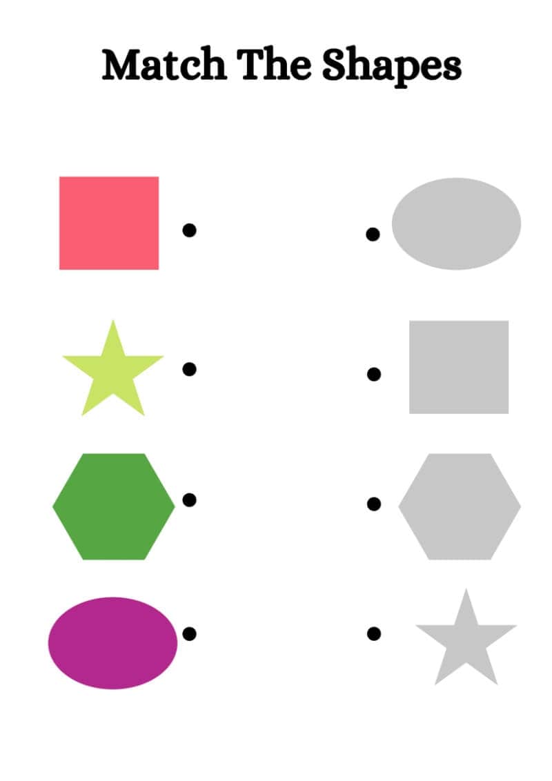 Match Shapes with Shadow Worksheet - Image 4