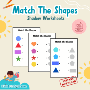 Match Shapes with Shadow Worksheet