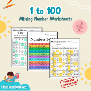 Missing Number 1 to 100 Worksheet