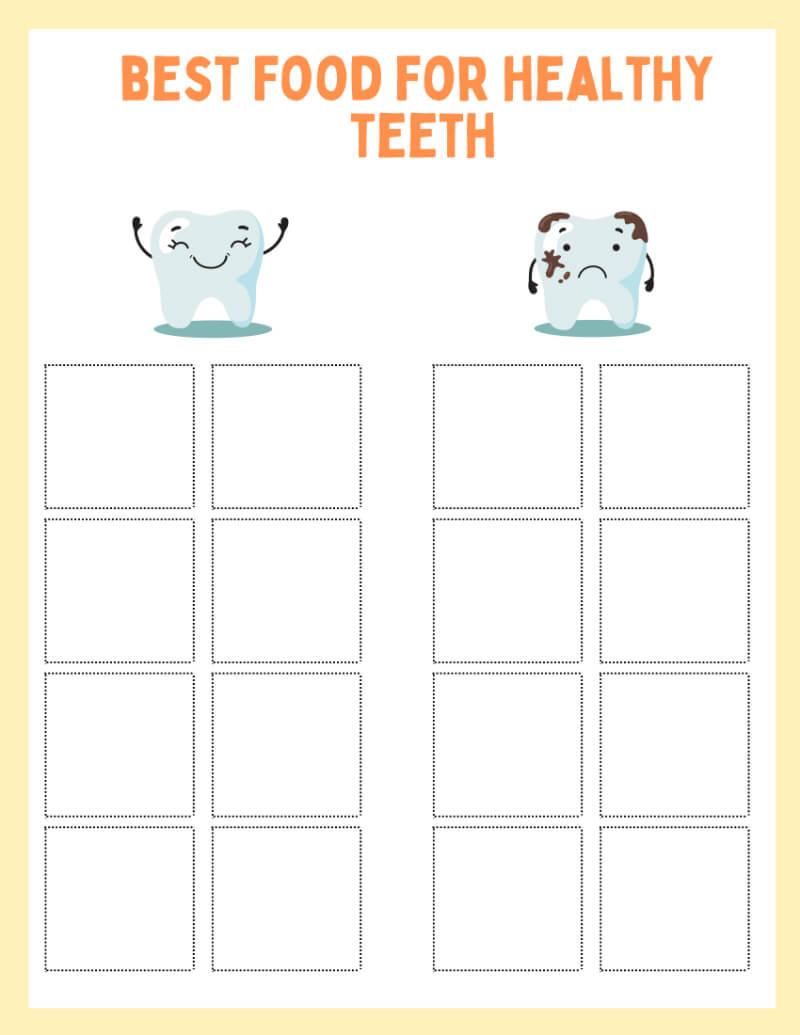 My Teeth Worksheet