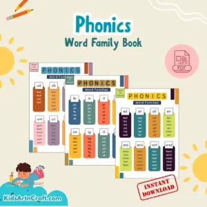 Phonics Word Family Book