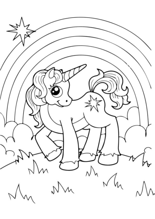 Unicorn Coloring Worksheets for Kids - Image 4