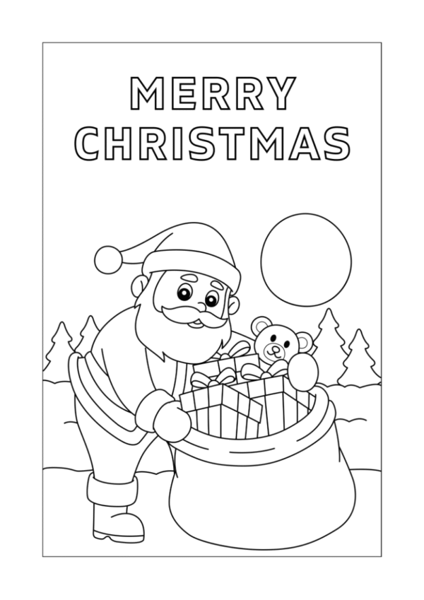 Christmas Coloring Worksheets for Kids - Image 5