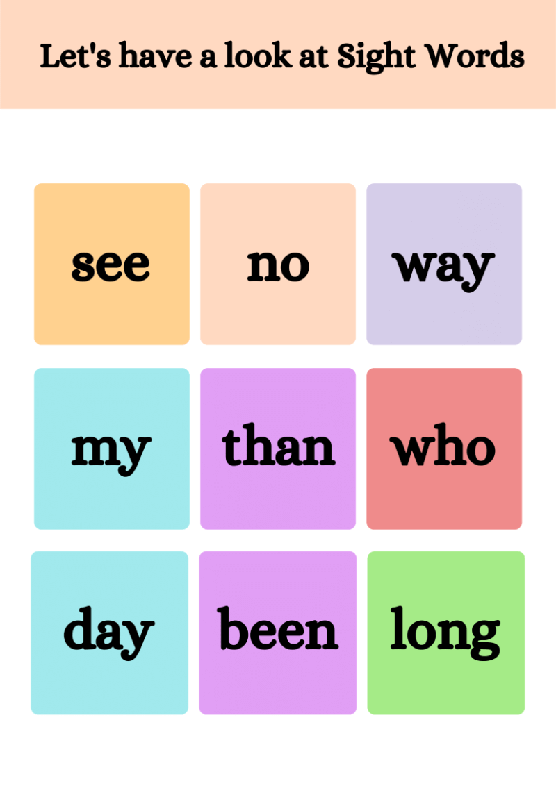 Sight Word List - Image 4