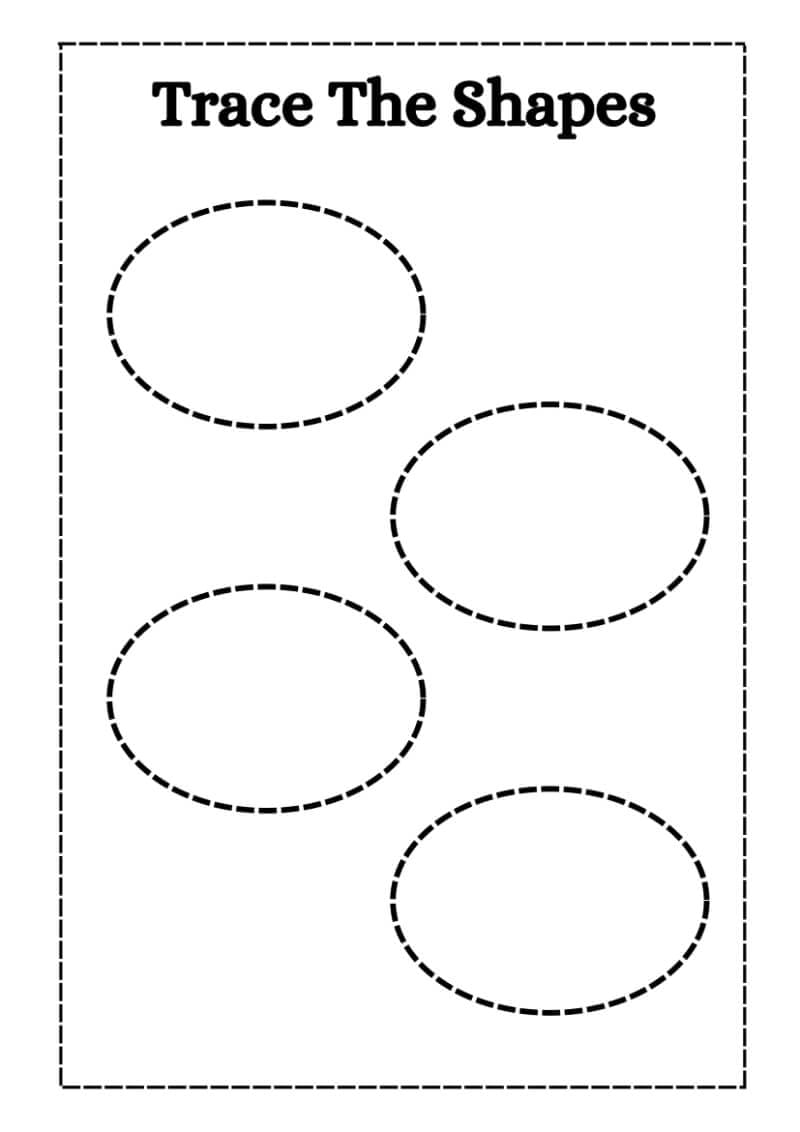 Trace the Shapes Worksheet - Image 2