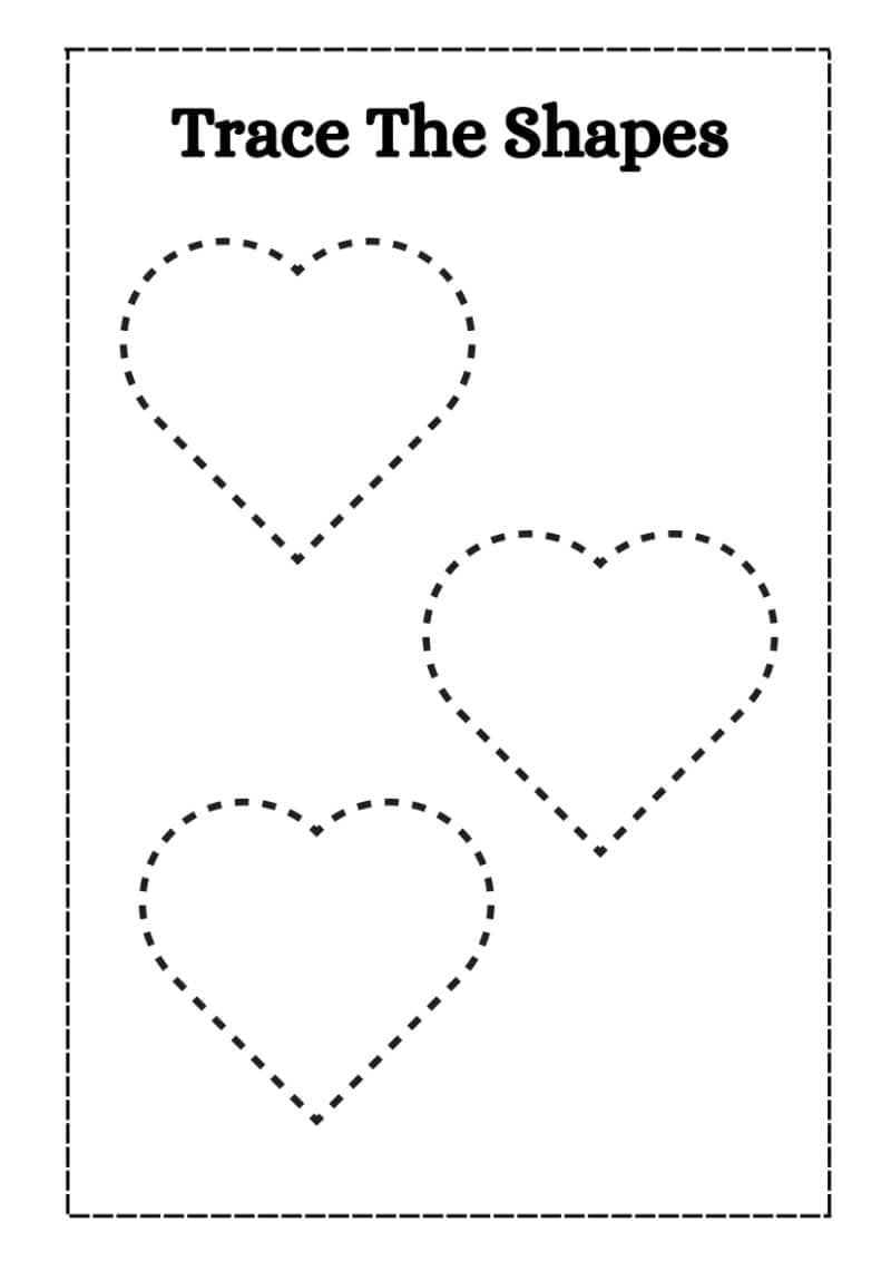 Trace the Shapes Worksheet - Image 3